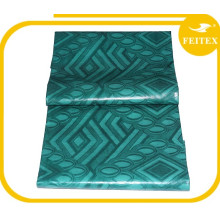 Couleur verte 5 Mètres / sac Jacquard Bonne Qualité Tissu de Rideau Tricoté 100% Coton Fait à la Main Tissu Africain Brocade de Guinée